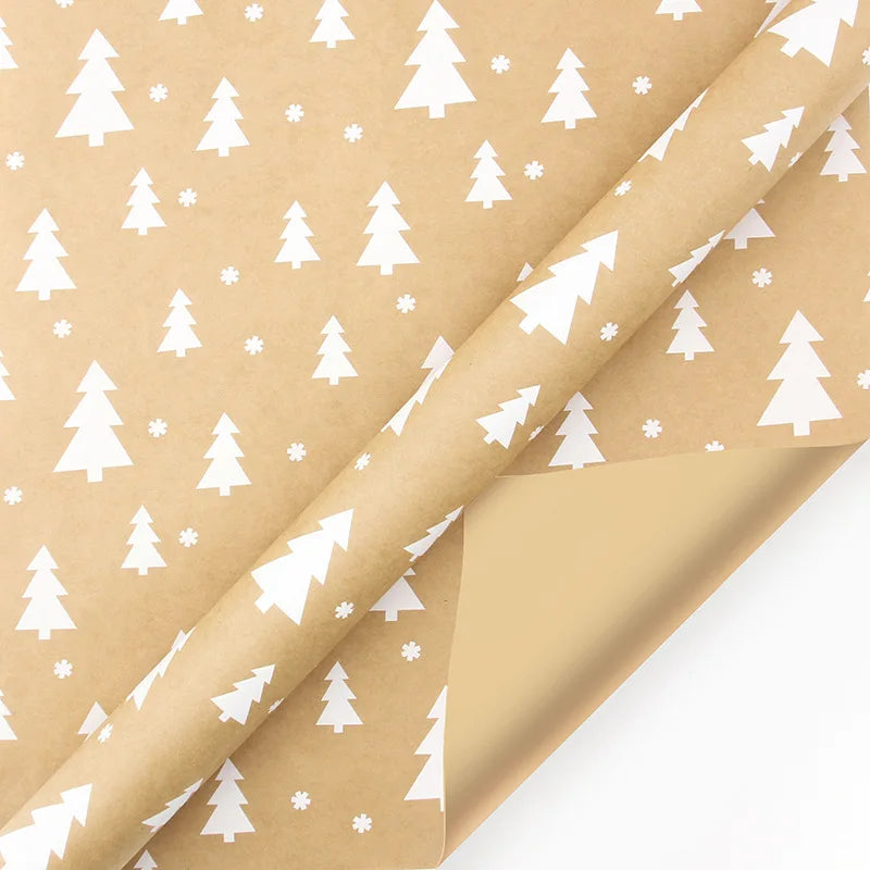 Holiday Gift Wrap – Festive Christmas Kraft Paper for Gifts & Party Decor