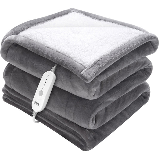 Electric Heated Throw Blanket Warming 50" X 60" with 3Hrs Timer Auto-Off