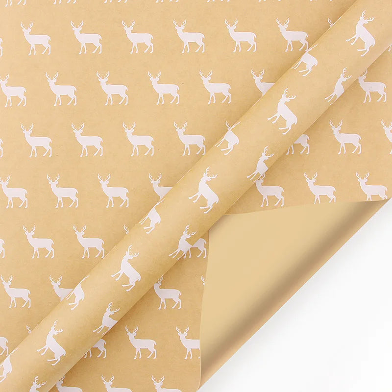 Holiday Gift Wrap – Festive Christmas Kraft Paper for Gifts & Party Decor