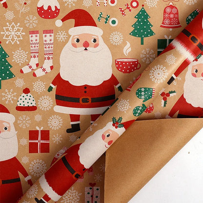 Christmas Gift Wrapping Paper – Multi-Style Eco-Friendly Roll