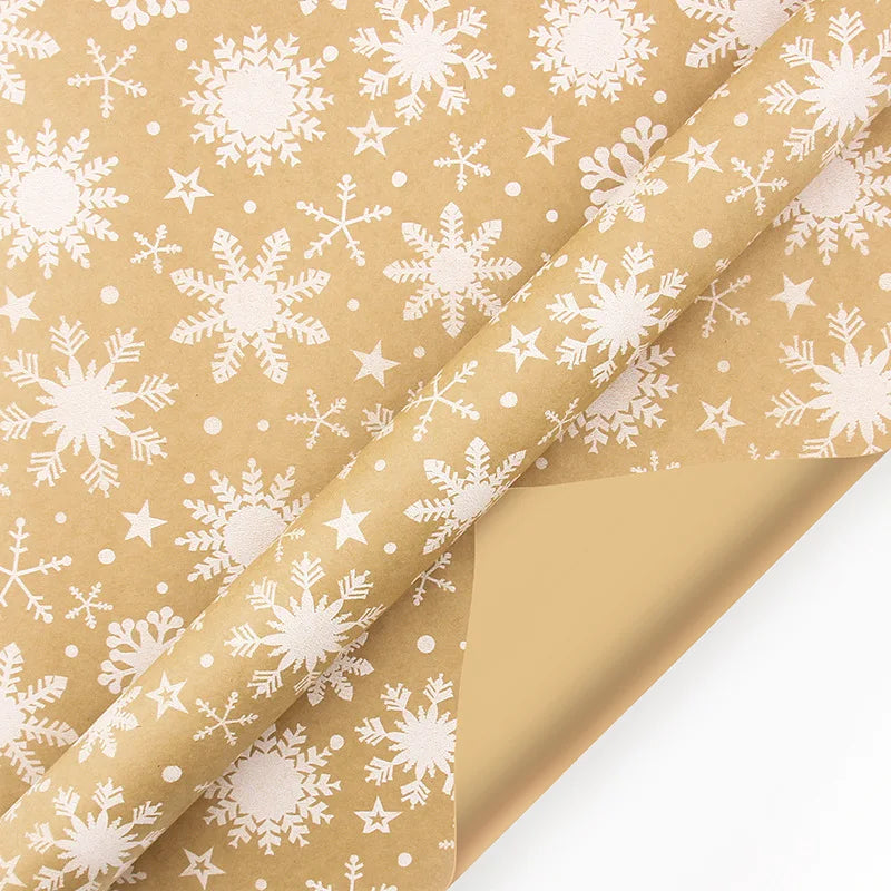 Holiday Gift Wrap – Festive Christmas Kraft Paper for Gifts & Party Decor