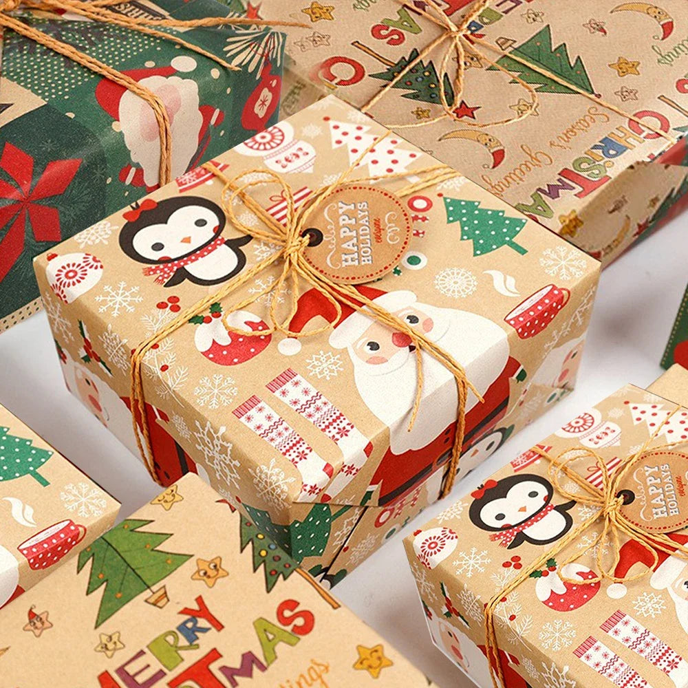 Christmas Gift Wrapping Paper – Multi-Style Eco-Friendly Roll