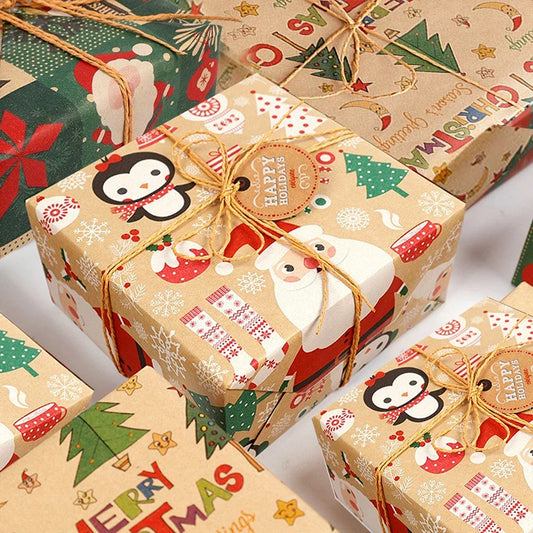 Christmas Gift Wrapping Paper – Multi-Style Eco-Friendly Roll